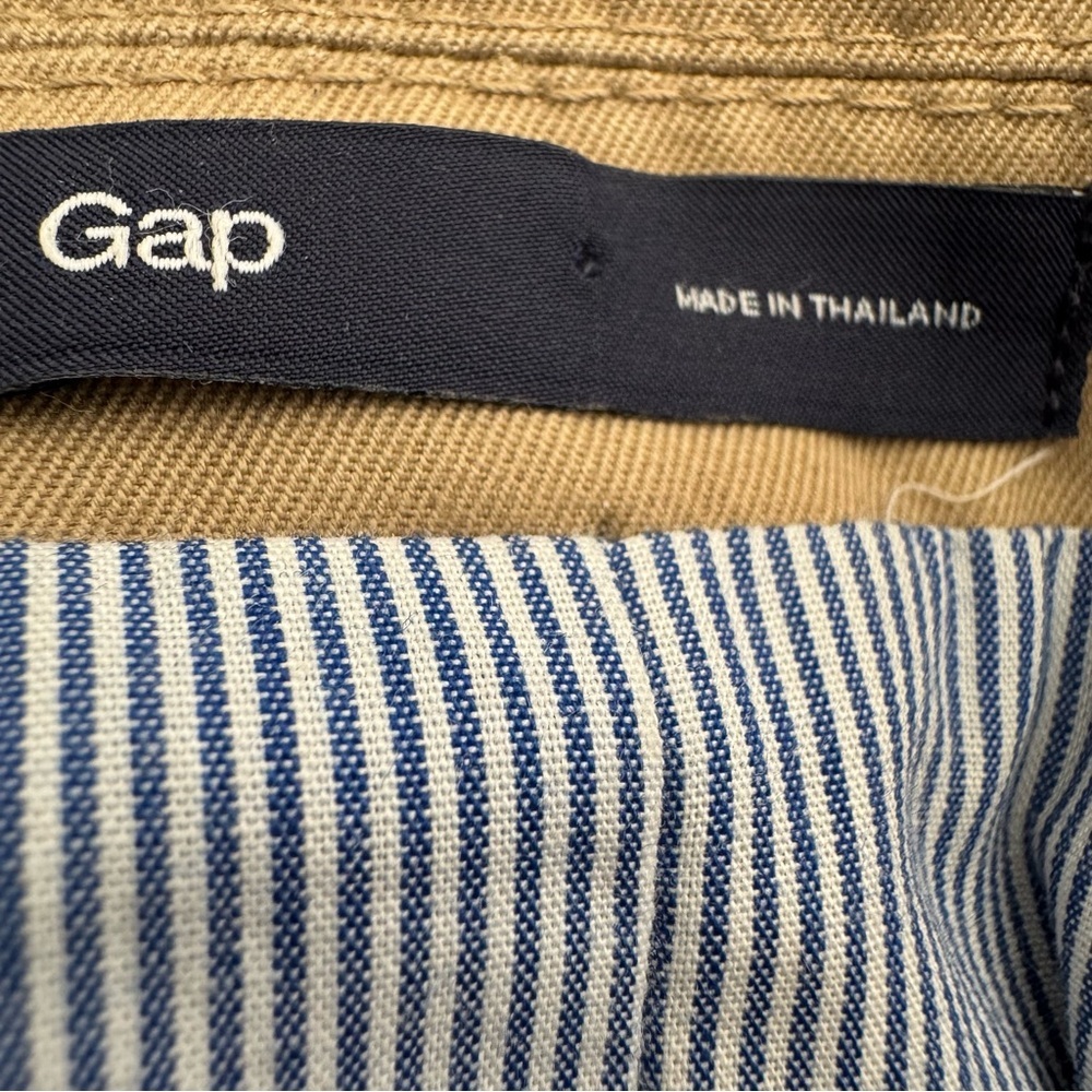 GAP Men's Khaki Twill Blazer Jacket Size Medium - Picture 7 of 13